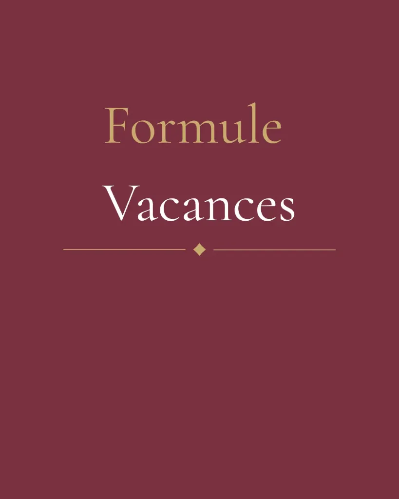 Formule Vacances